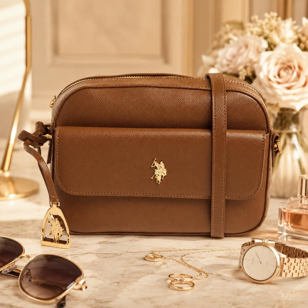 U.S. Polo Assn. Brown Jones Crossbody Bag