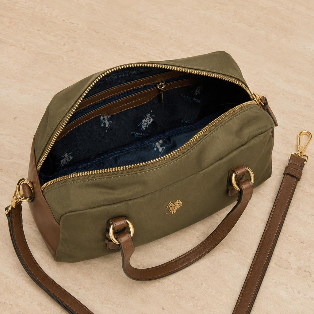 U.S. Polo Assn. Khaki Shoulder Bowling Bag