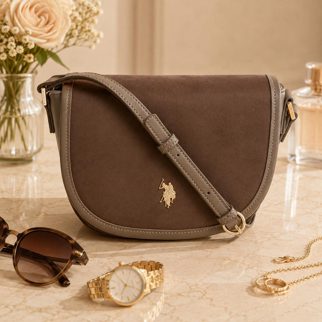 U.S. Polo Assn. Taupe Crossbody Bag