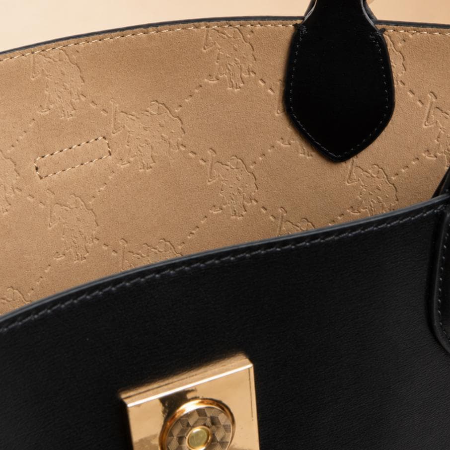 U.S. Polo Assn. Black Margaret Tote Bag