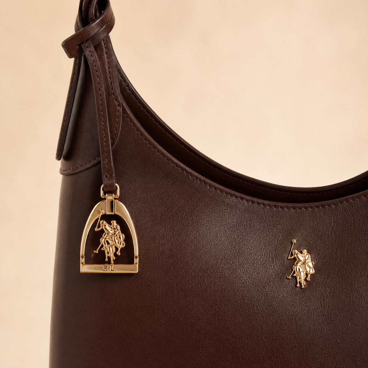 U.S. Polo Assn. Chocolate Brown Hobo Bag