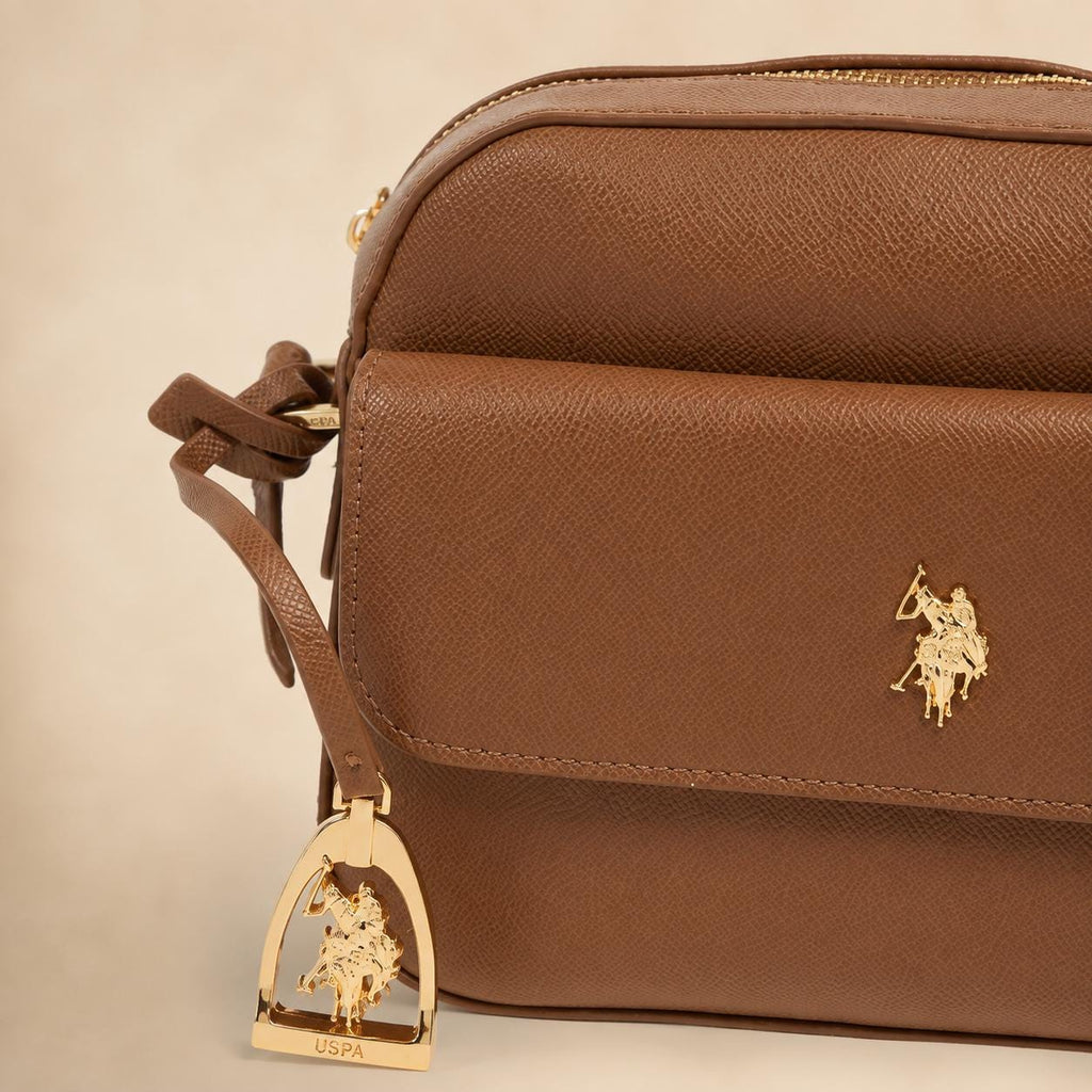 U.S. Polo Assn. Brown Jones Crossbody Bag