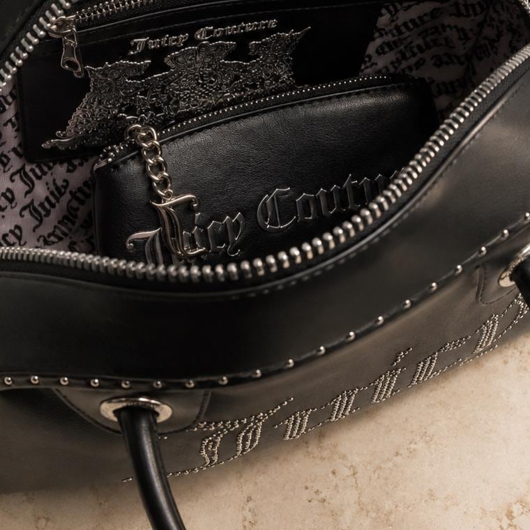 Juicy Couture Black Kimberly Bowling Bag