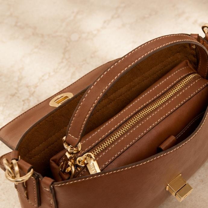 U.S. Polo Assn. Brown Crossbody Bag & Pouch