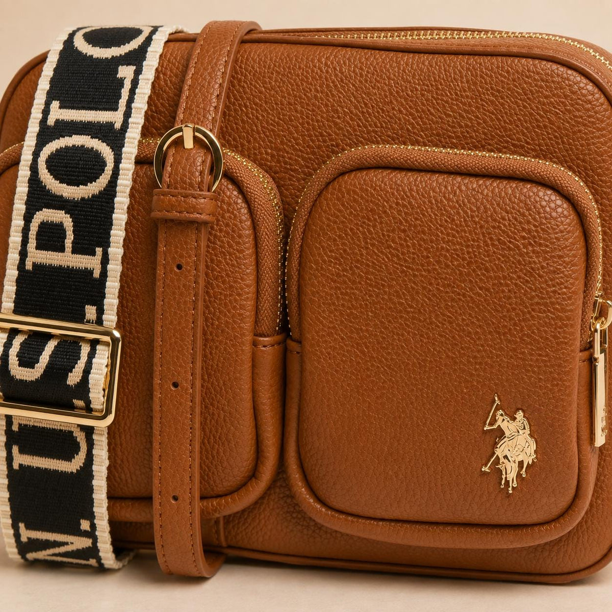 U.S. Polo Assn. Brown Mansion Cross Body Bag