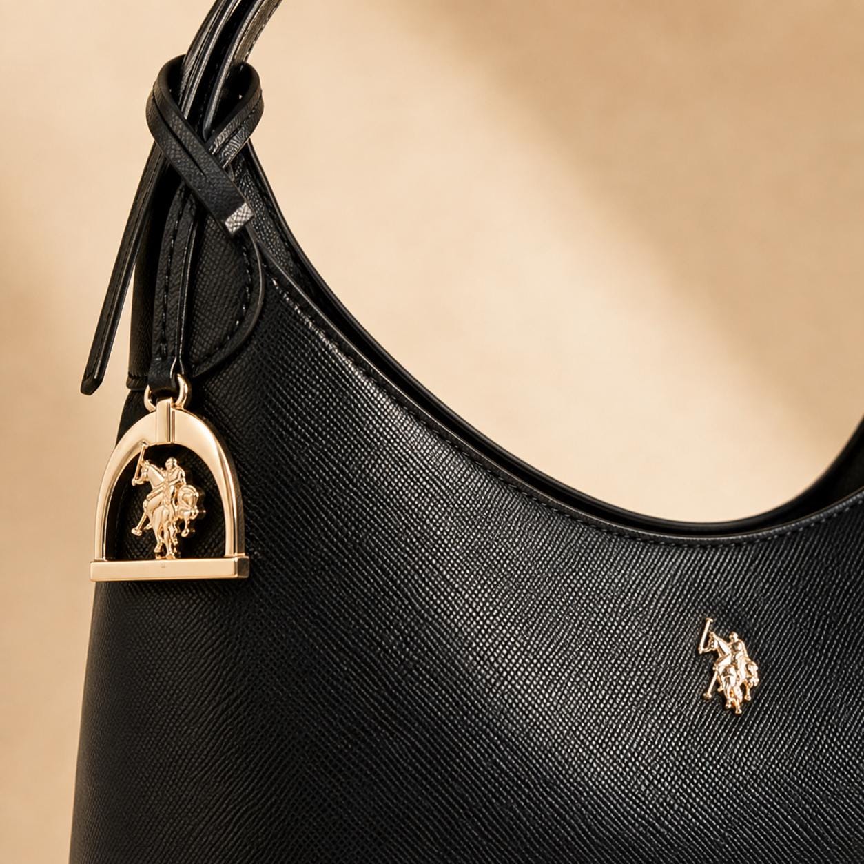 U.S. Polo Assn. Black Jones Hobo Bag