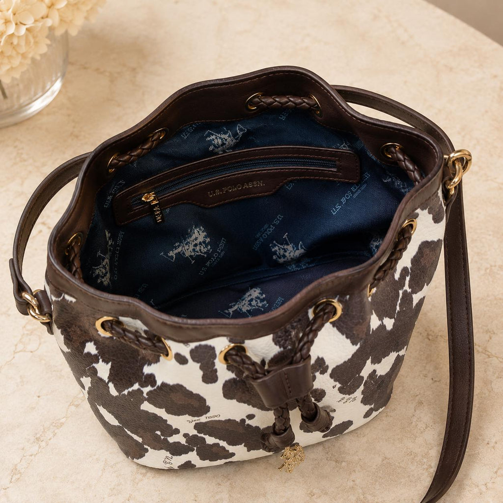 U.S. Polo Assn. Brown & White Warwikshire Cow Spot Grab Bag