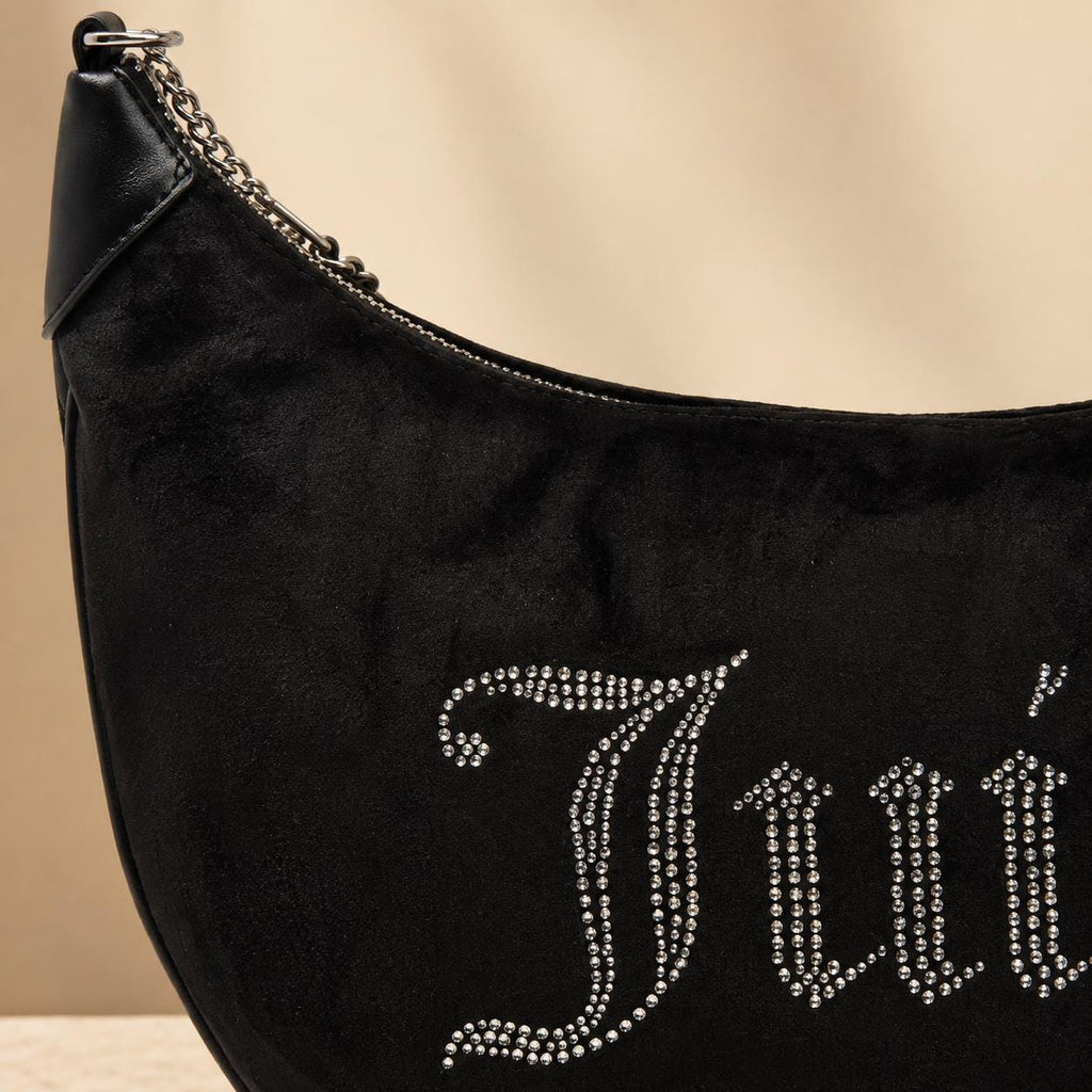 Juicy Couture Black Embellished Shoulder Bag