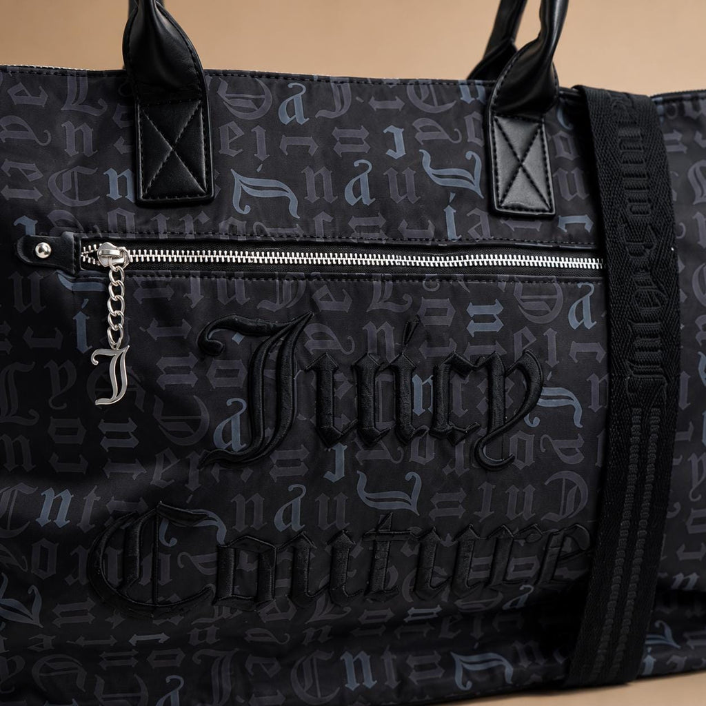 Juicy Couture Black Monogram Tote Bag