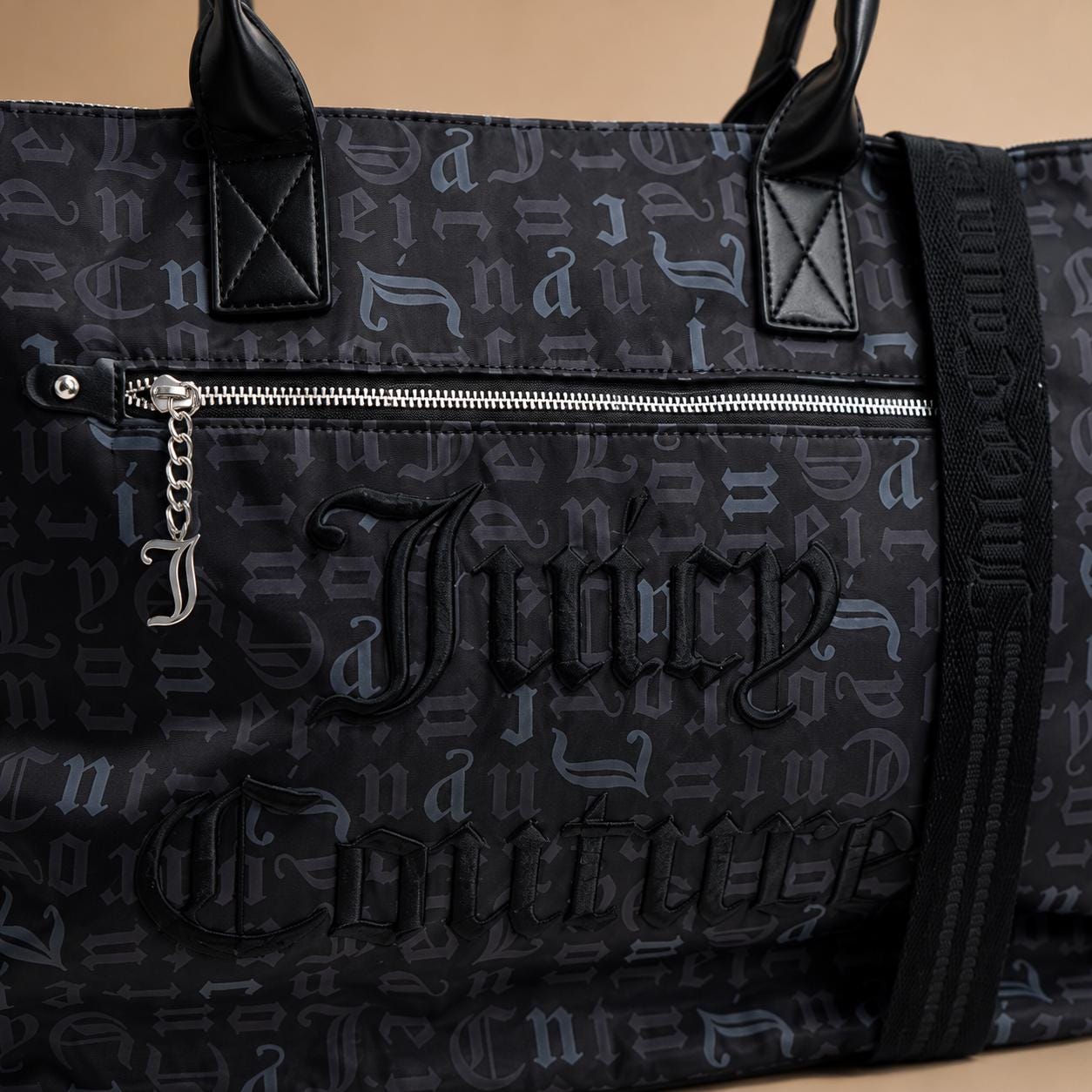 Juicy Couture Black Monogram Tote Bag