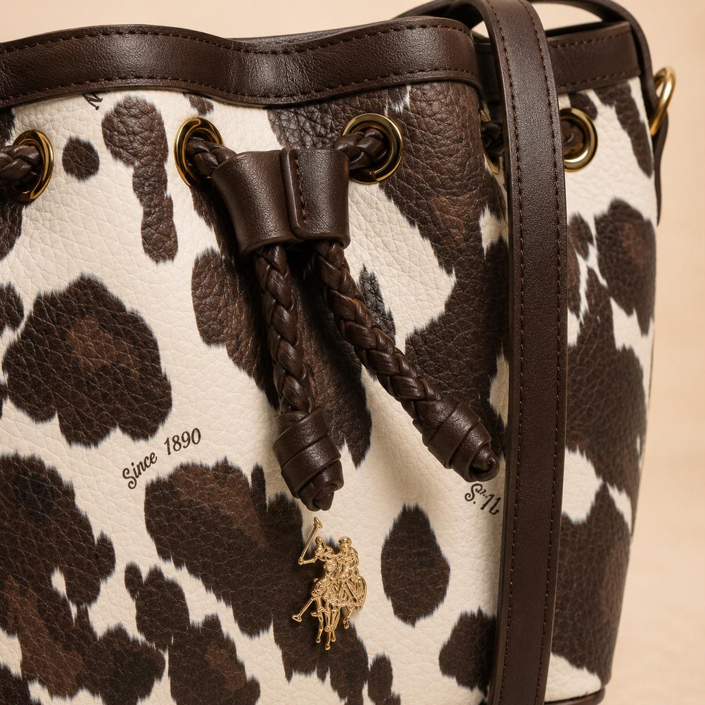 U.S. Polo Assn. Brown & White Warwikshire Cow Spot Grab Bag