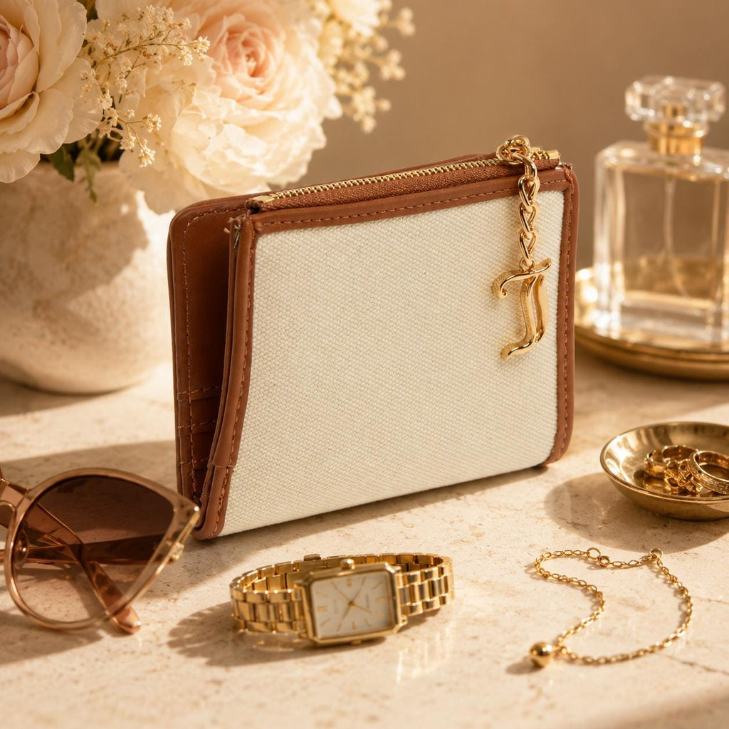 Juicy Couture Beige & Tan Wallet