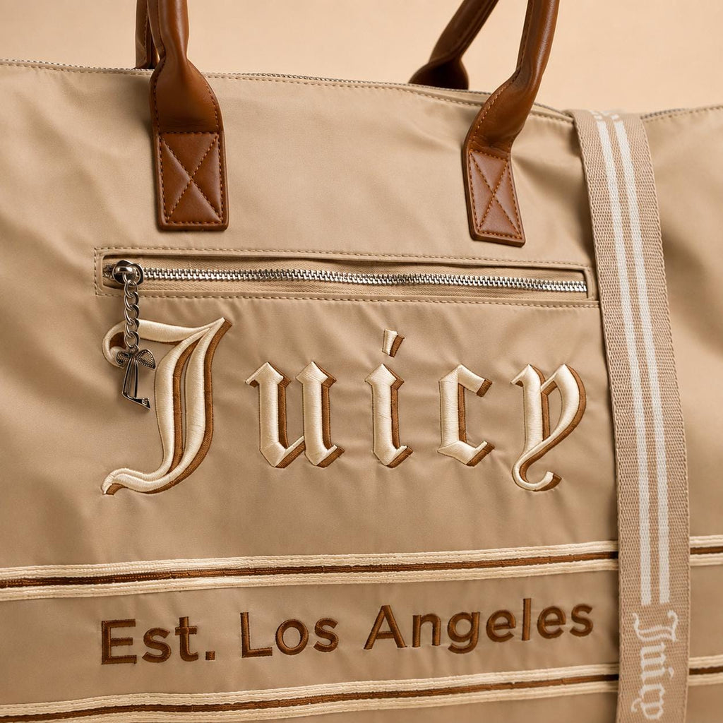 Juicy Couture Light Taupe Large Weekender Bag