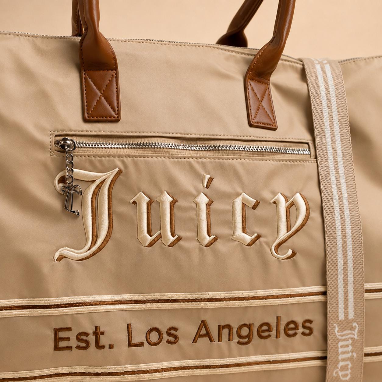 Juicy Couture Light Taupe Large Weekender Bag