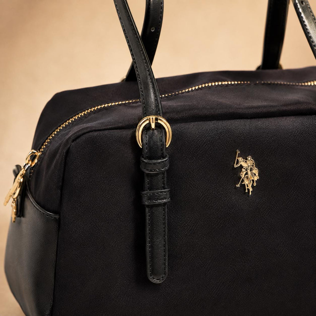 U.S. Polo Assn. Black Nylon Houston Bowling Bag