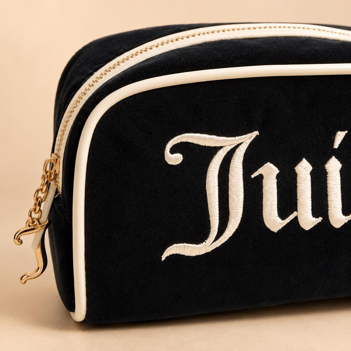 Juicy Couture Black & Cream Cosmetic Bag