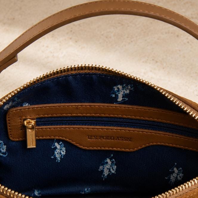 U.S. Polo Assn. Brown Warwickshire Mini Hobo Bag