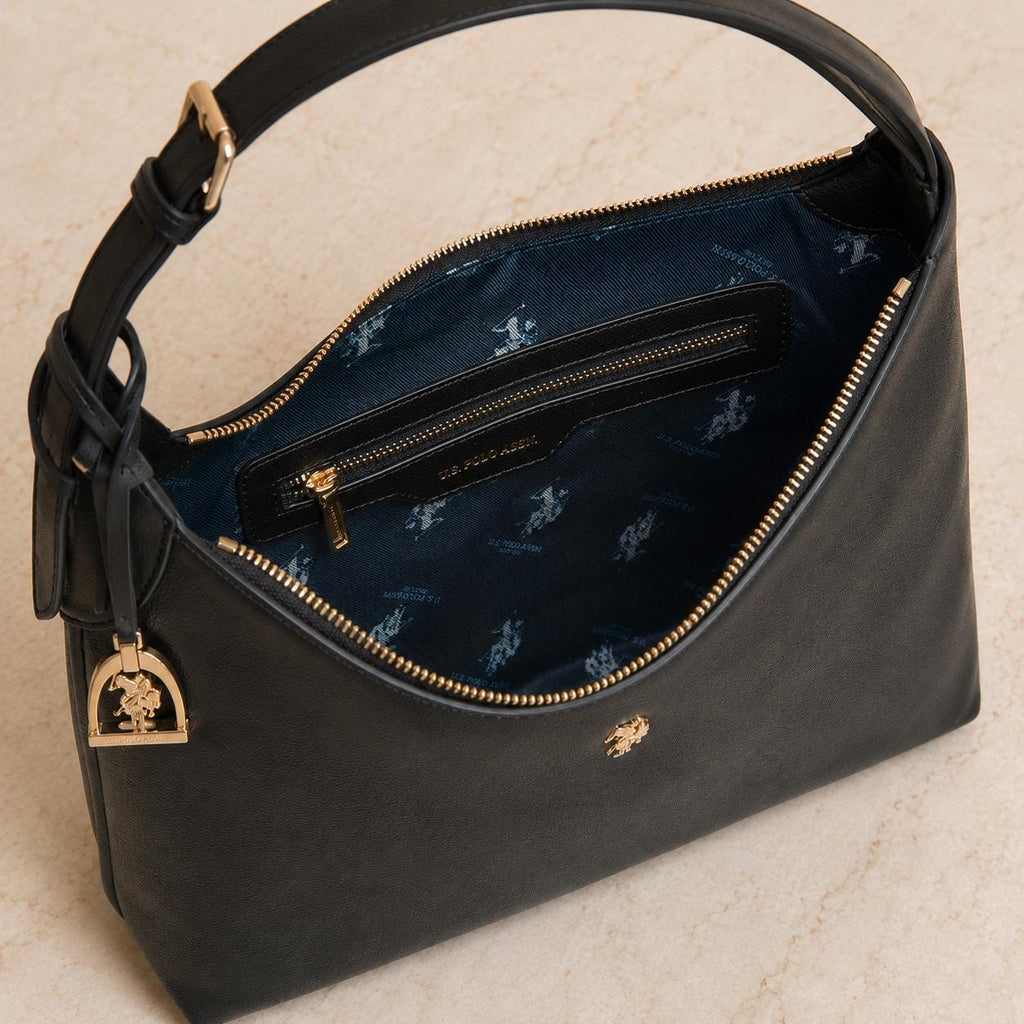 U.S. Polo Assn. Black Jones Hobo Bag