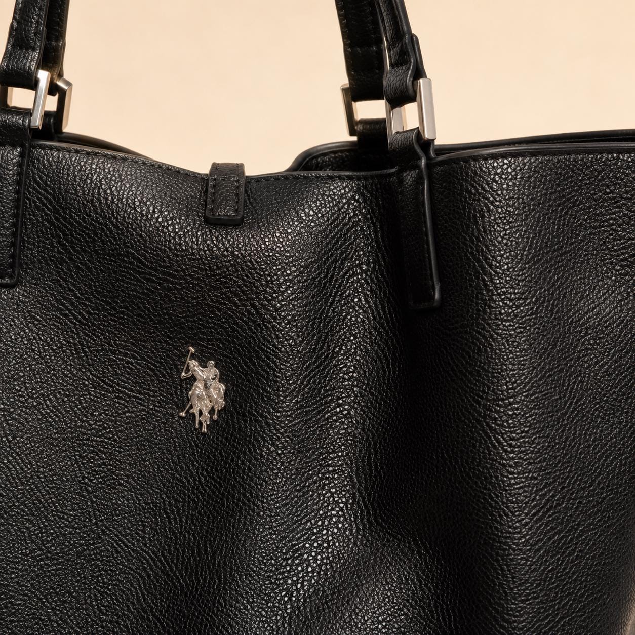 U.S. Polo Assn. Black Malibu Tote Bag