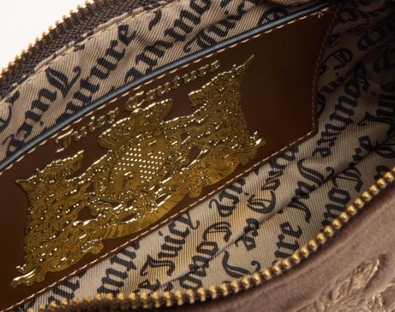 Juicy Couture Brown Twig Narrative Shoulder Bag