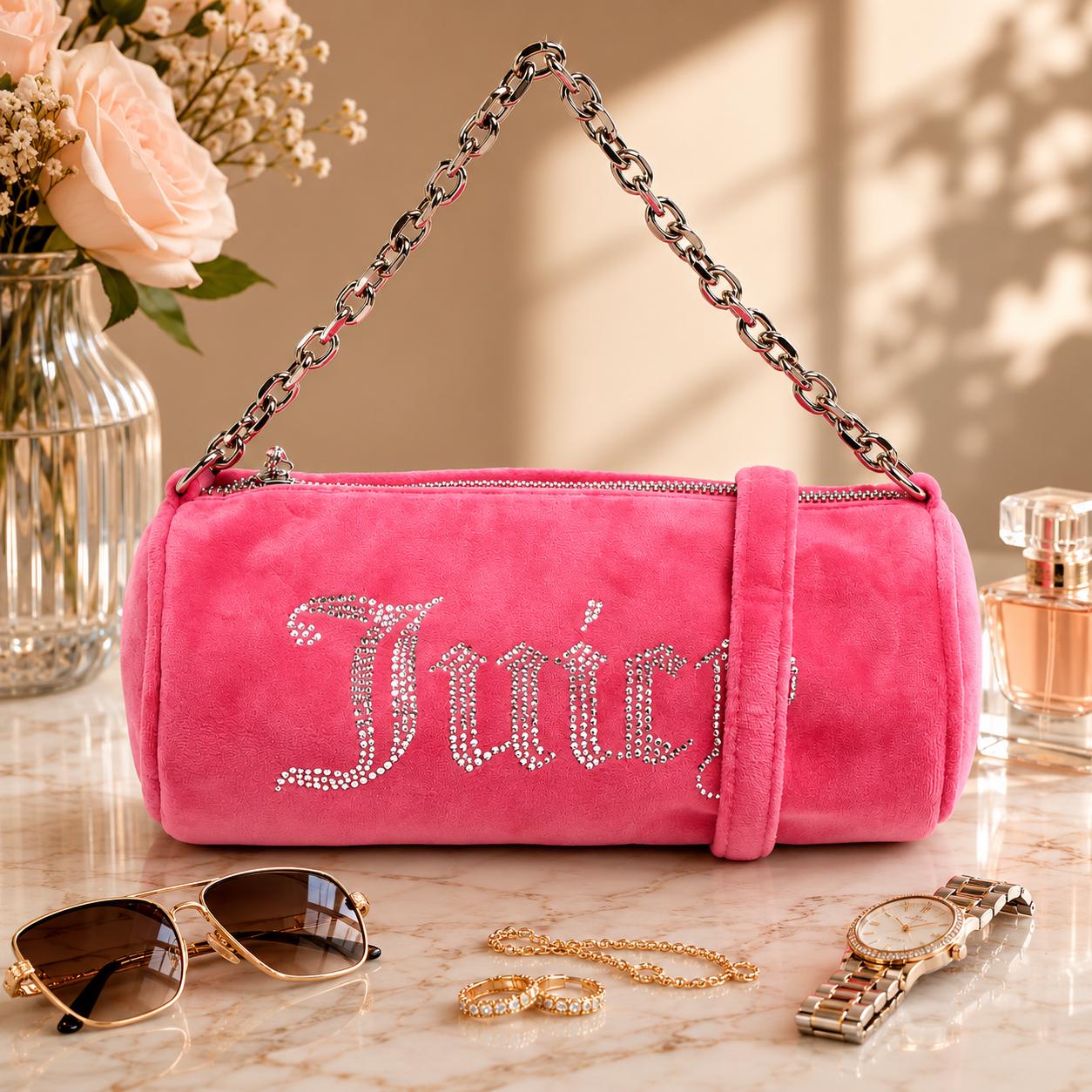 Juicy Couture Pink Bowling Bag