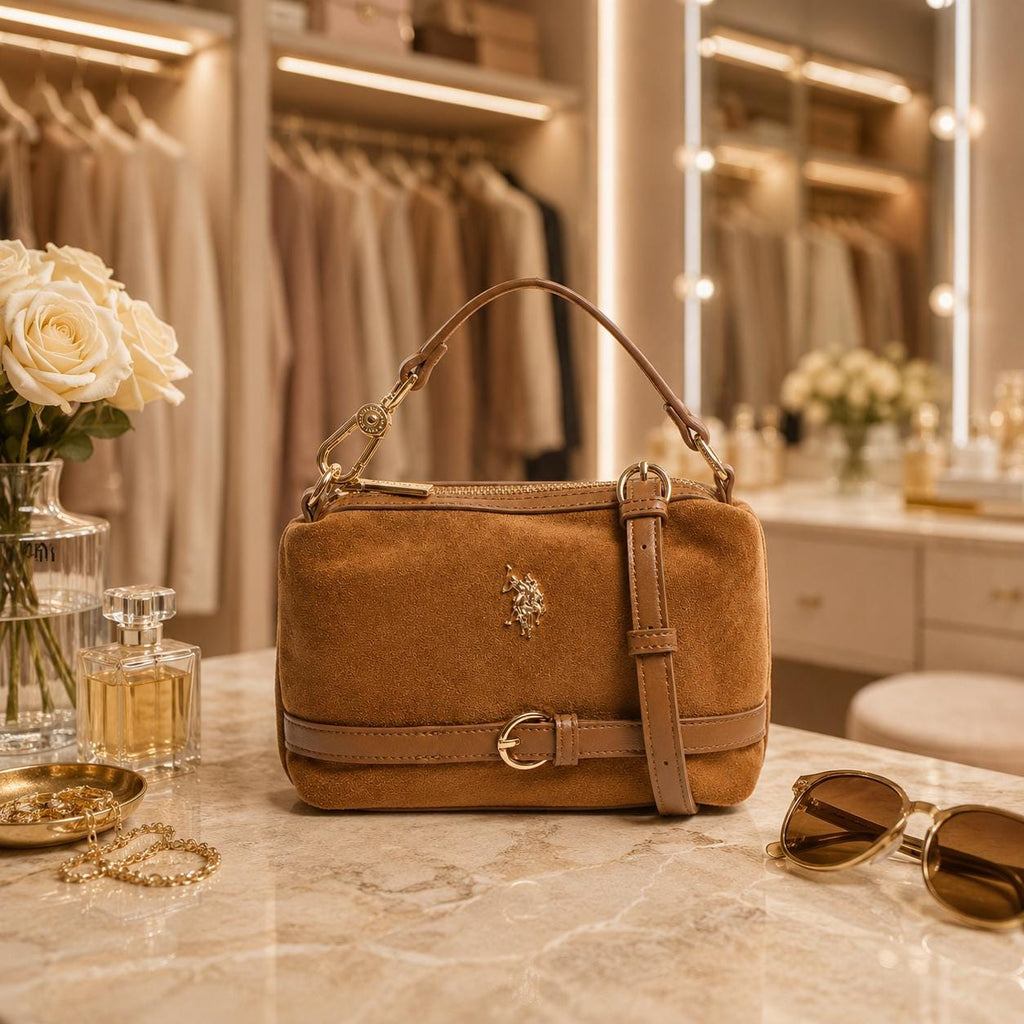 U.S. Polo Assn. Brown Warwickshire Mini Hobo Bag