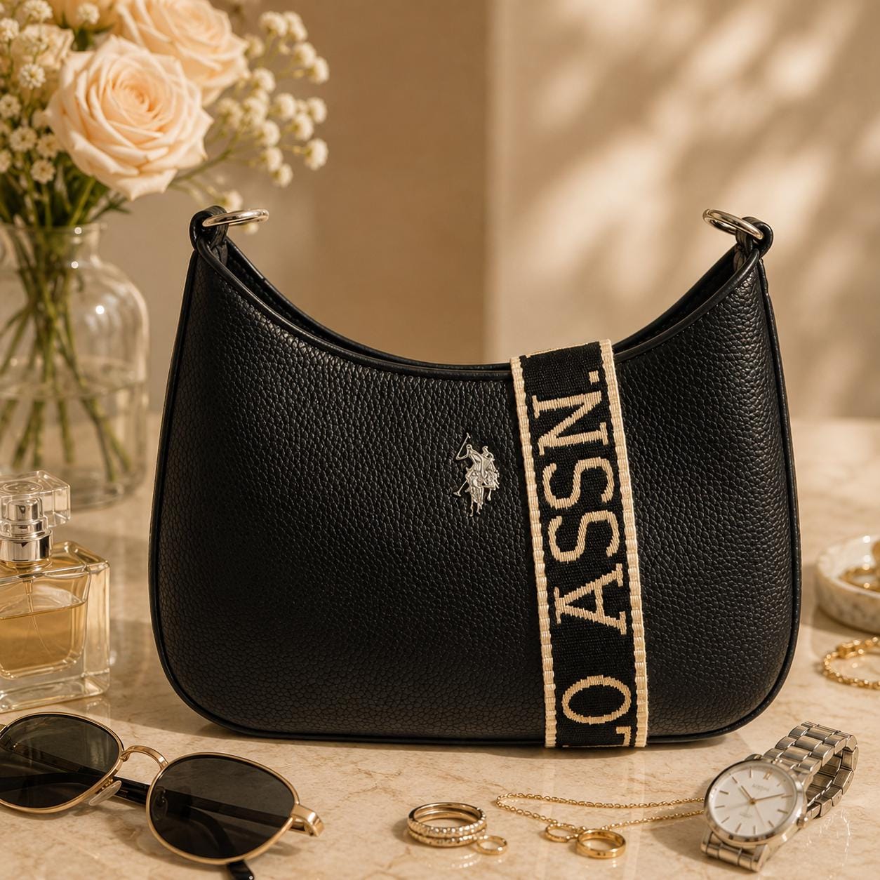 U.S. Polo Assn. Black Mansion Crossbody Bag