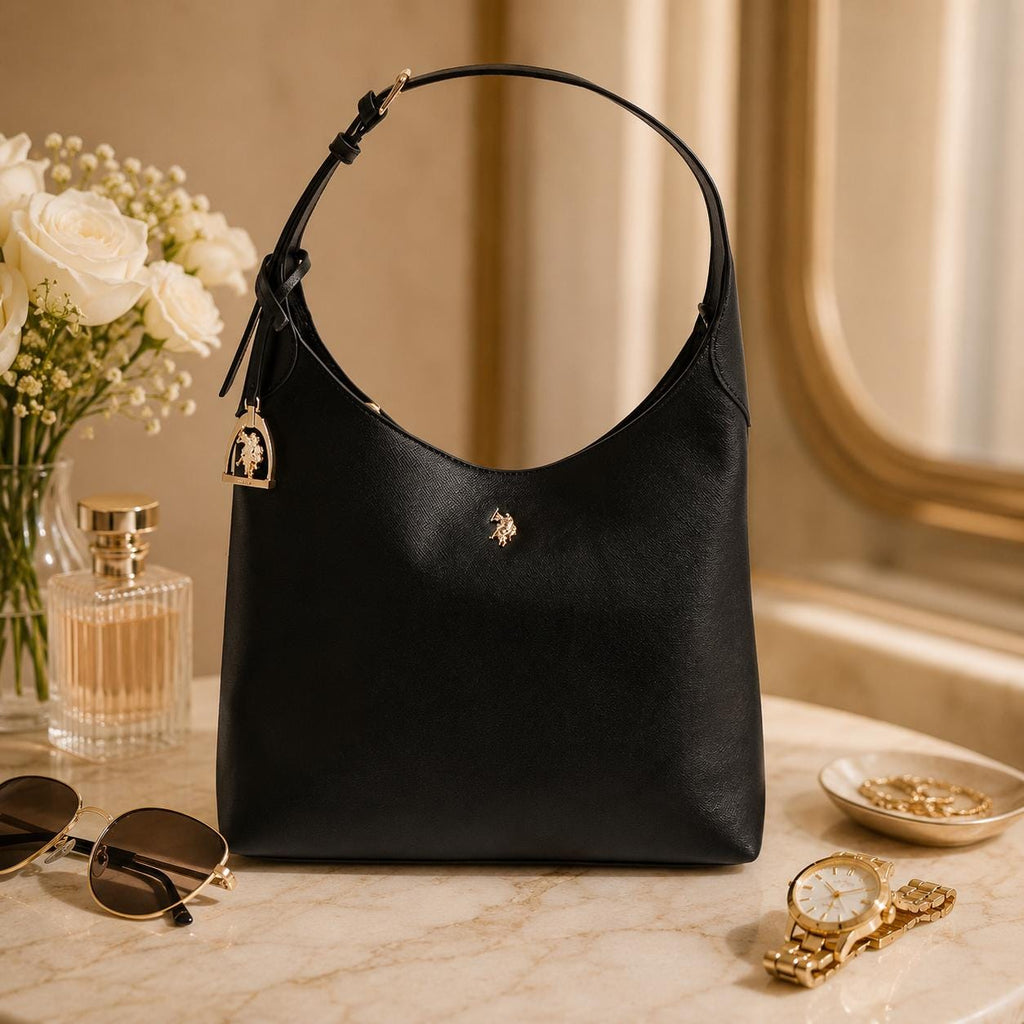 U.S. Polo Assn. Black Jones Hobo Bag