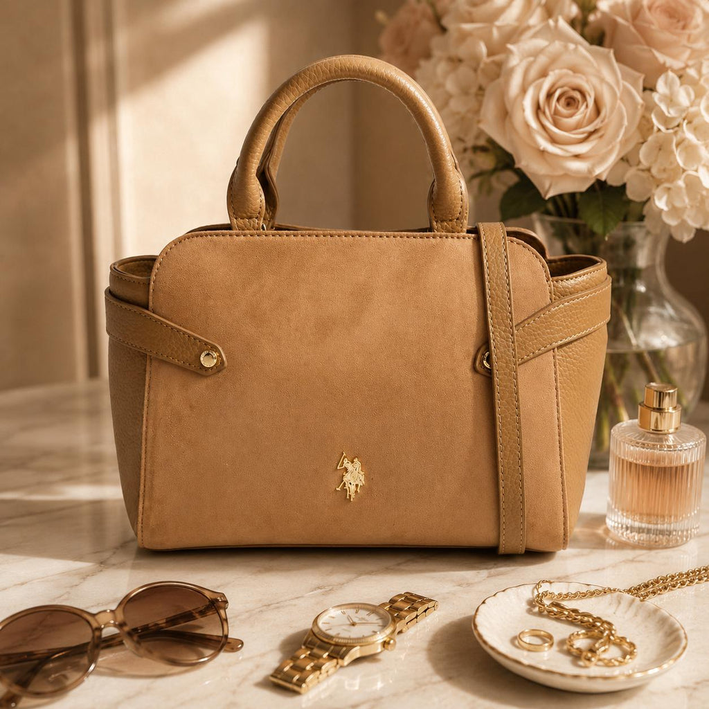 U.S. Polo Assn. Brown Hampton Bag