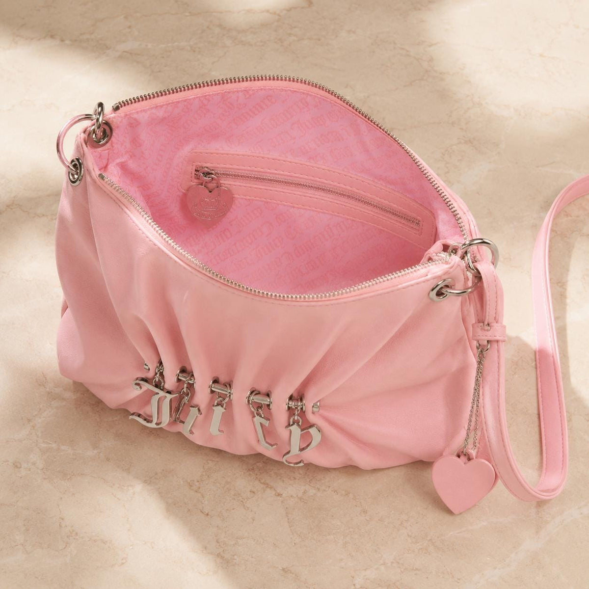 Juicy Couture Juicy Pink Jade Small Hobo Shoulder Bag