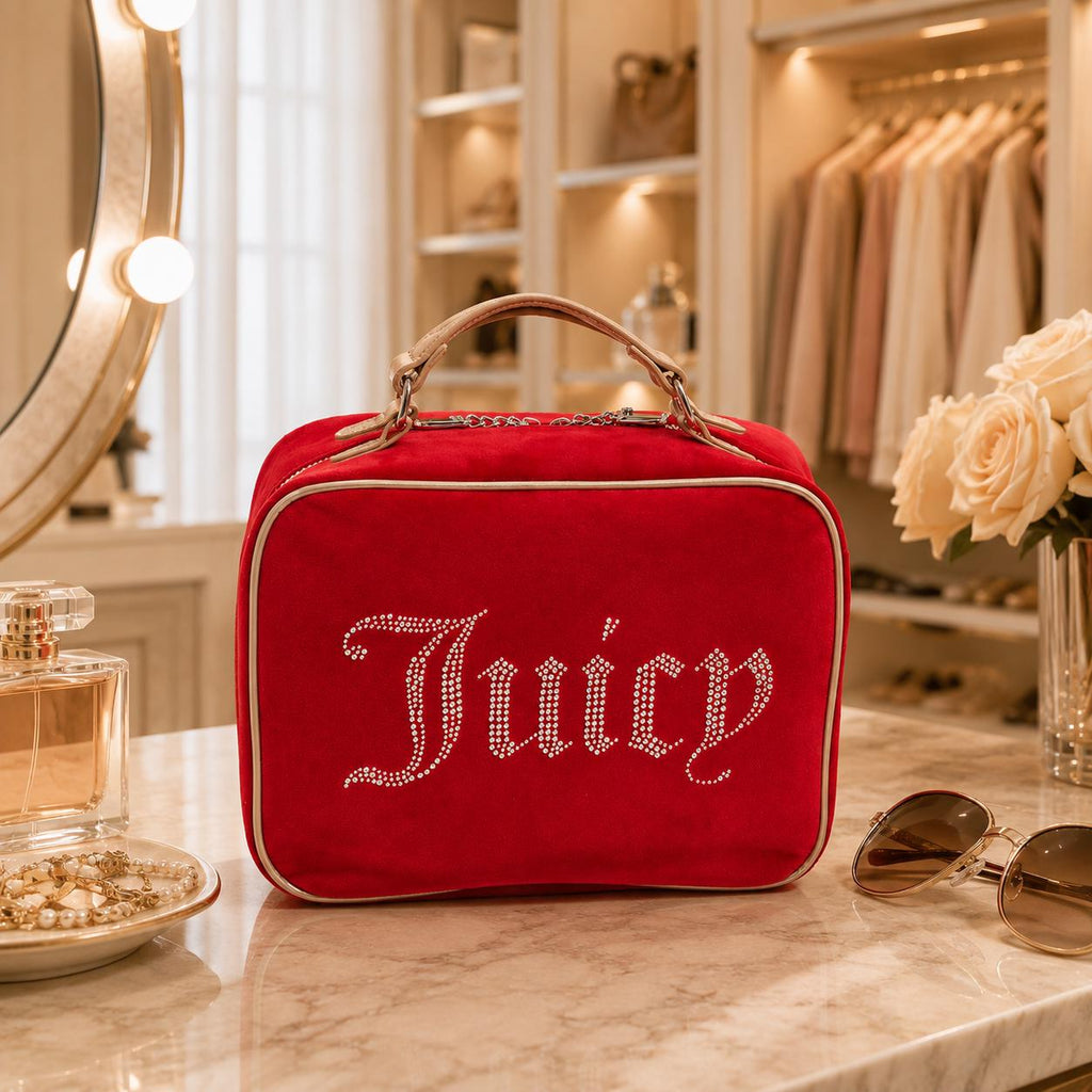 Juicy Couture Red Velvet Iris Makeup Bag