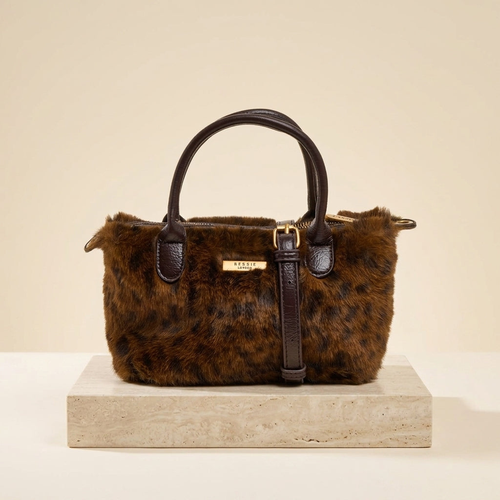 Bessie London Brown Dalmatian Grab Bag