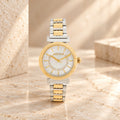 Roberto Cavalli Stainless Steel Snake Eclira Two Tone Watch