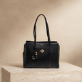 Luella Grey Black Fie Fie Tote Bag