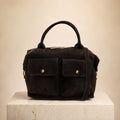 Marlon Brown Suede Handbag