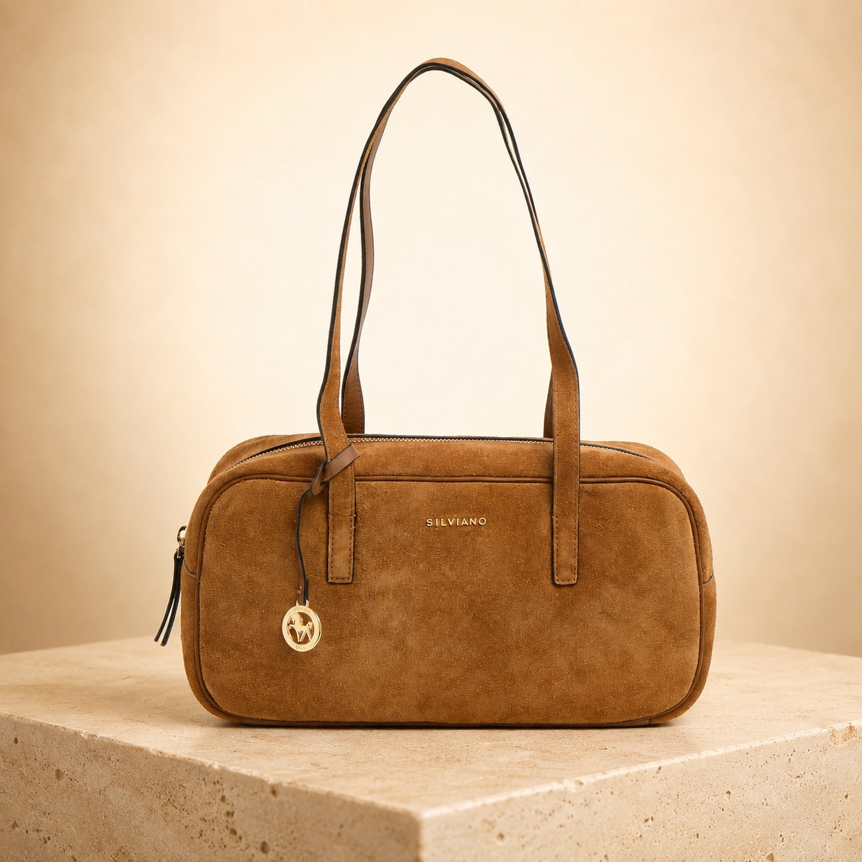 Silviano Tan Brown Shoulder Bag
