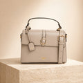 Dune London Grey Discuss Structured Satchel Handbag