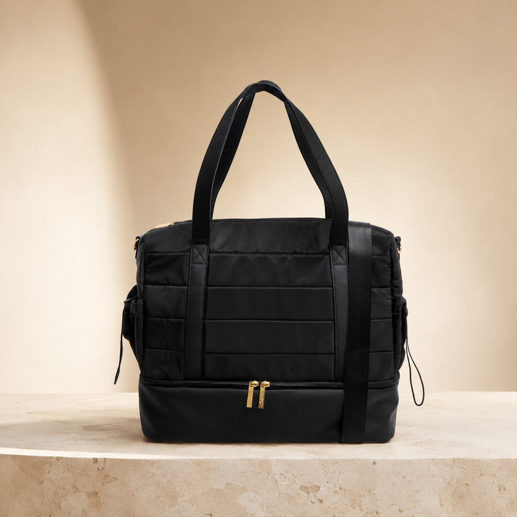 French Connection Black Weekender Shoulder Bag