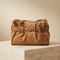 U.S. Polo Assn. Tan Suede Shoulder Bag