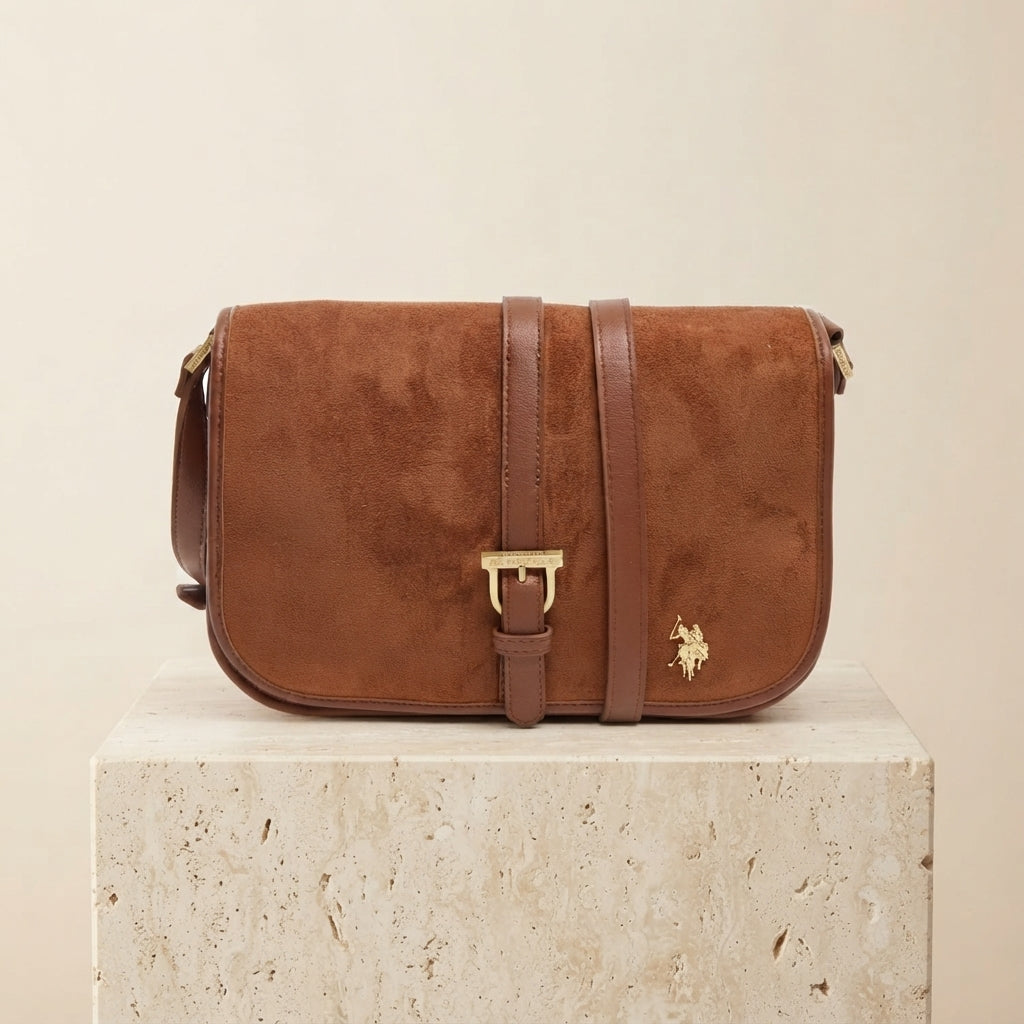 U.S. Polo Assn. Tan Crossbody Bag