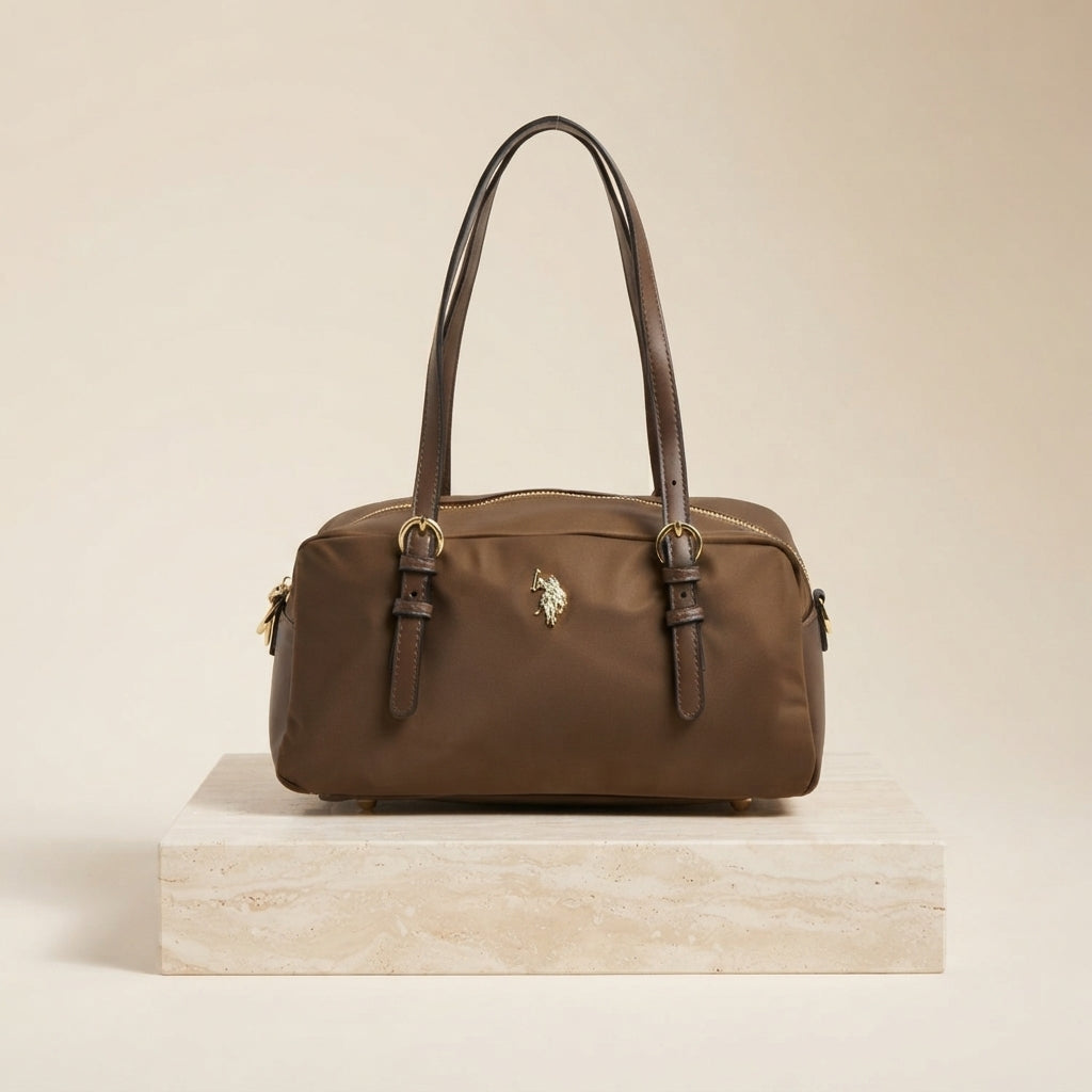 U.S. Polo Assn. Brown Houston Tote Bag