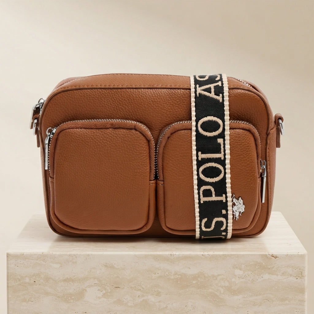 U.S. Polo Assn. Brown Mansion Crossbody Bag