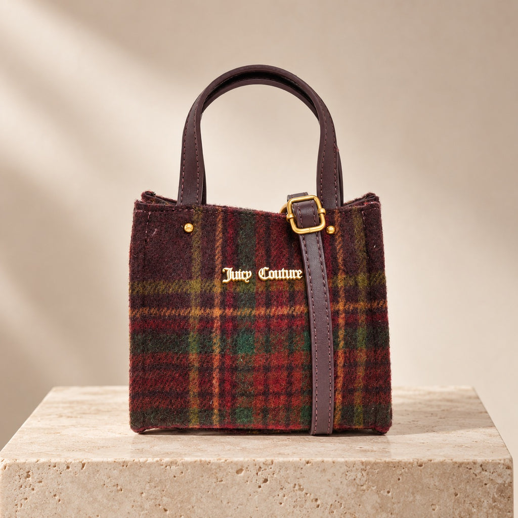 Juicy Couture Winetasting Tartan Grace Mini Shopping Bag