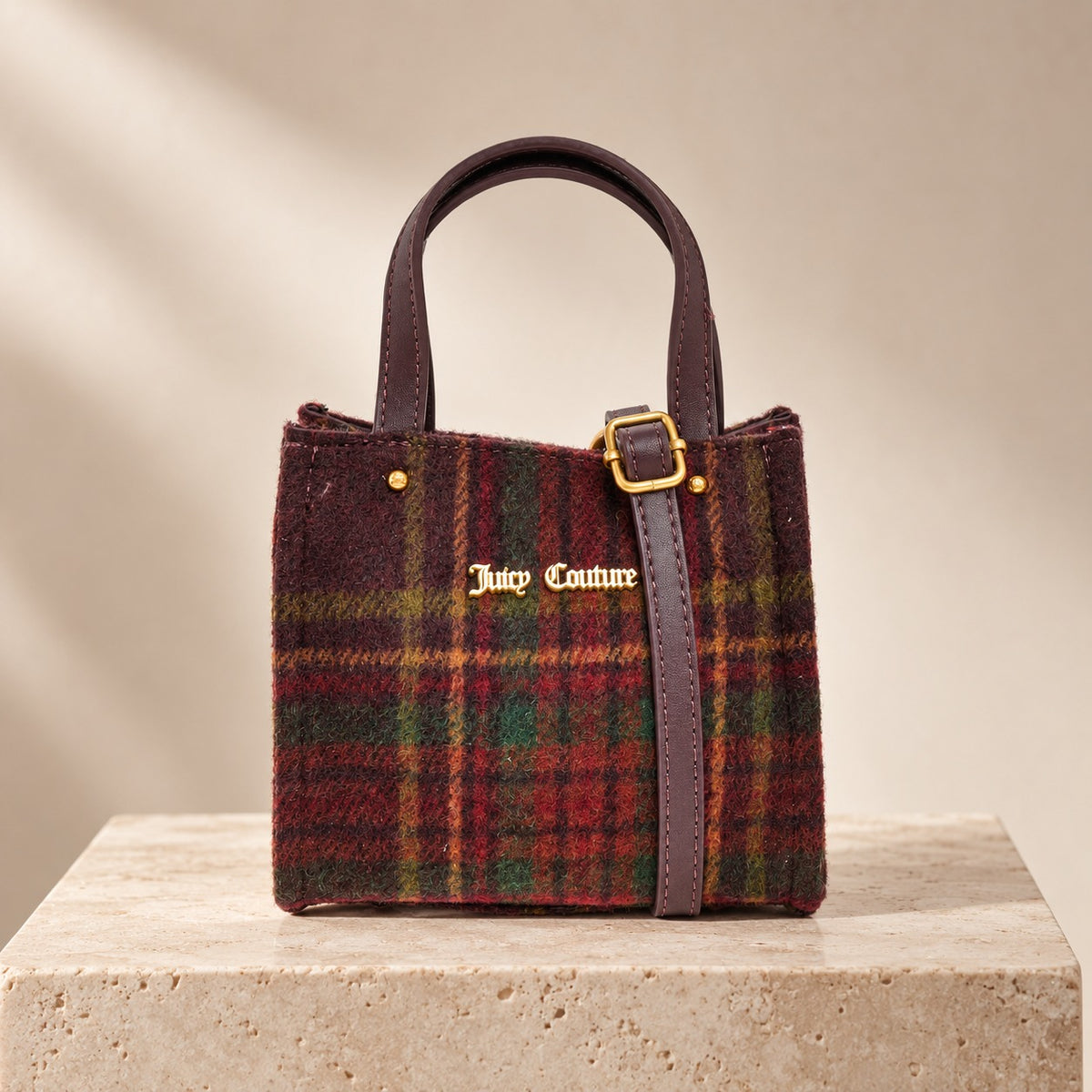 Juicy Couture Winetasting Tartan Grace Mini Shopping Bag