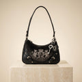 Juicy Couture Black Hobo Bag, Velour Crest Logo