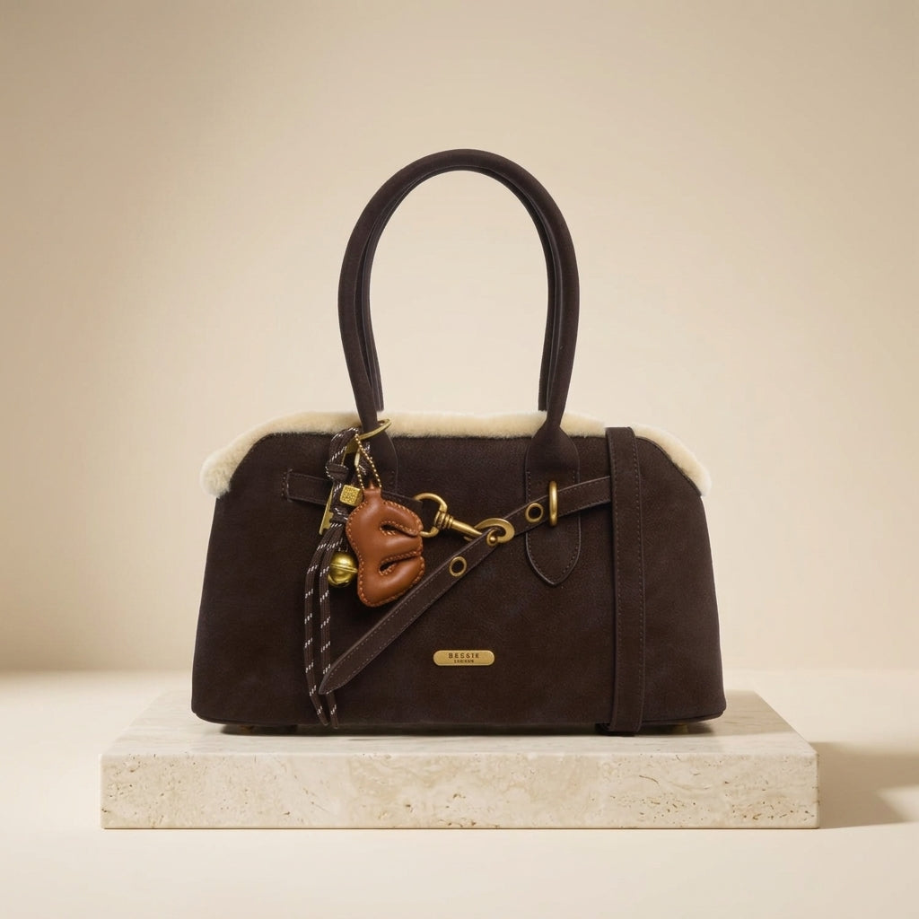 Bessie London Brown Crossbody Bag
