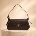 Dune London Brown Weave Shoulder Bag