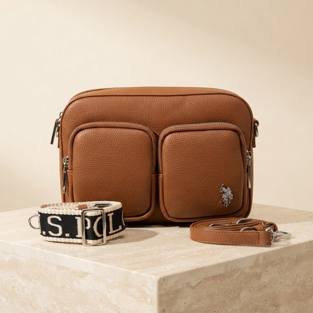 U.S. Polo Assn. Brown Camera Bag
