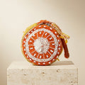 Mirasol Orange Beaded Grab Bag