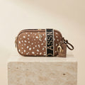 U.S. Polo Assn. Brown Polka Dot Crossbody Bag